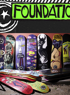 美国进口FOUNDATION滑板专业板toy板面青少年成人男女刷街双翘板