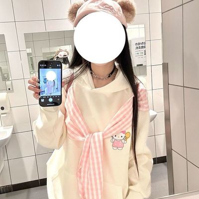 甜美慵懒蝴蝶结绑带宽松外套上衣