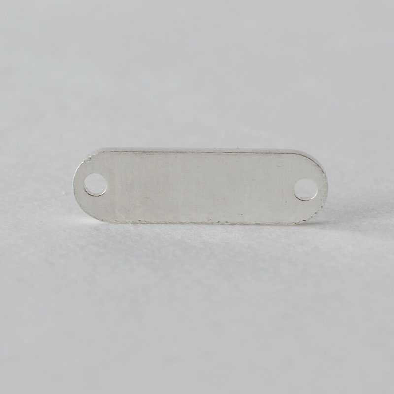 s925纯银logo牌 手工项链手链间隔牌 品牌铭牌名字牌 diy首饰配件
