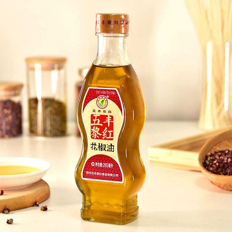 五丰黎红汉源花椒油265ml 四川特产纯正麻椒油藤椒油家用特麻油