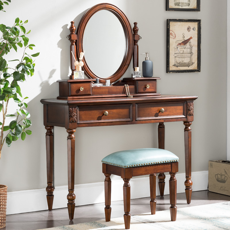 American style All solid wood dresser bedroom Small apartment multi-function Storage Net Red Modern simplicity Economics Dressing tablein the Residential furniture , Tables , Dressing/Desk  category - from Buy2taobao.com to provide professional Taobao agent buy service