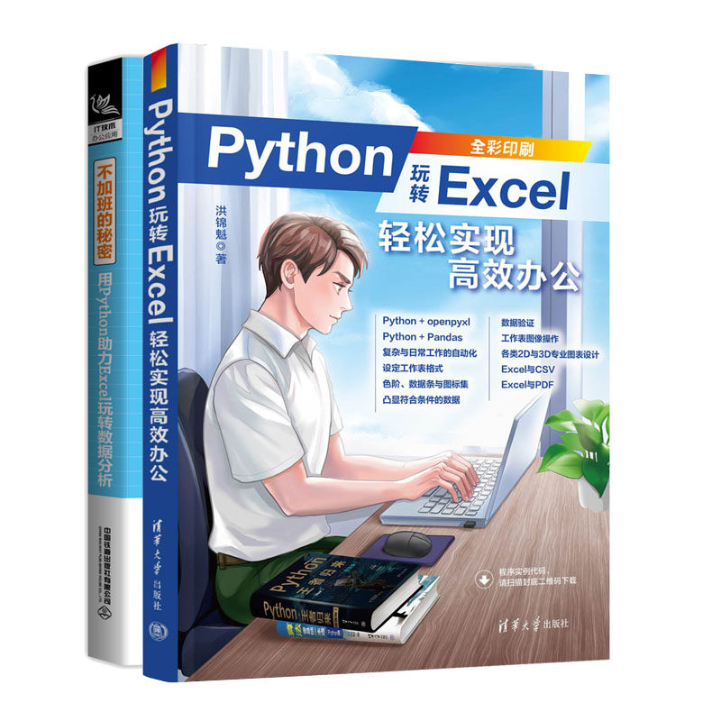 Python玩转Excel 轻松实现高效办公+不加班的秘密 用Python助力Excel玩转数据分析书籍