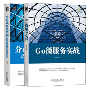 技术栈详解与进阶 系统开发书籍 分布式 系统设计 Go微服务实战 GO语言分布式 Go语言实现微服务模式 系统架构 方法
