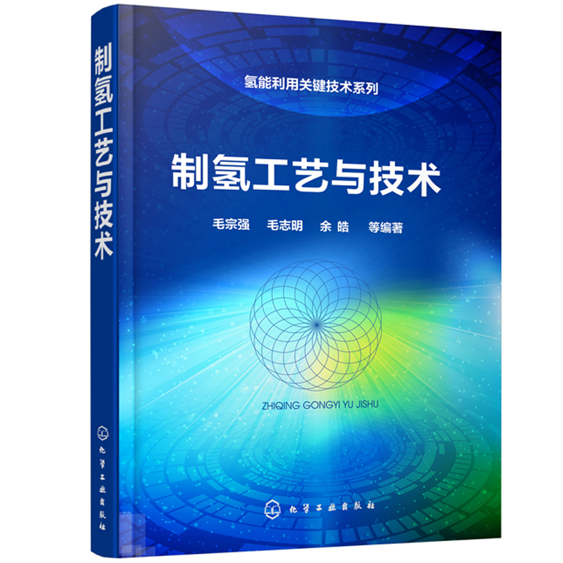 制氢工艺与技术 氢能利用关键技术系列图书 零CO2排放制氢技术书 氢气的工业生产过程与原理书 零CO2排放烃类制氢工艺方法图书籍