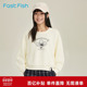 快鱼女士卫衣2026新款 上衣 圆领宽松休闲百搭韩系简约女装 春季 短款