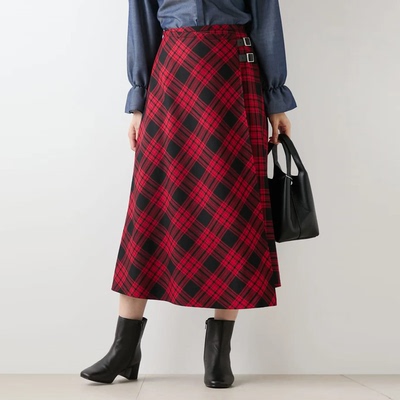 纽约克英伦风格纹半身裙