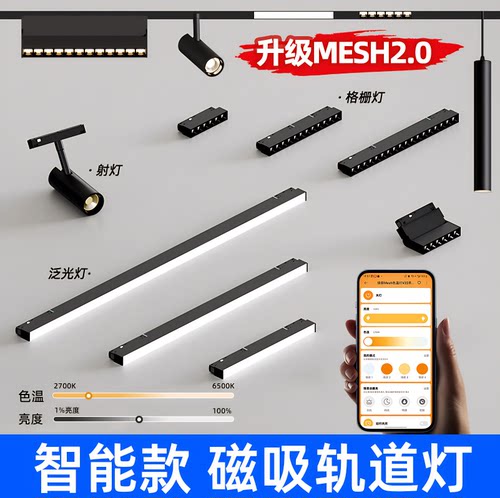 智能磁吸轨道灯已接入米家APP灯