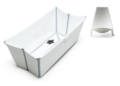 stokke折叠式初生可坐可躺浴盆