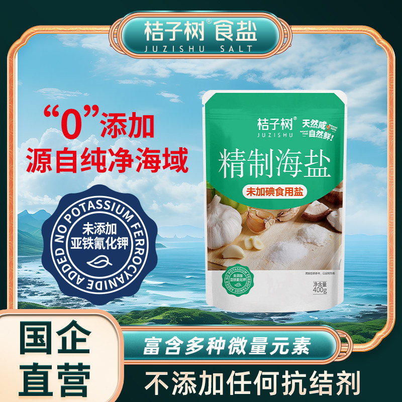 桔子树精制海盐未添加抗结剂图片