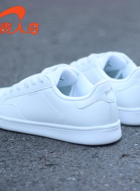 贵人鸟夏季男鞋全白色板鞋皮面防水2020新款春轻便韩版潮流休闲鞋