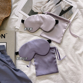 头戴 加热冷敷两用挂耳 shamelessbaby 双紫星～纯色紫色真丝眼罩