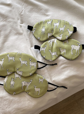 shamelessbaby  赫本的小鹿～ 双面真丝眼罩 睡眠 遮光男女冰袋