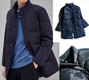 男女士情侣黑色春冬装加厚中长款羽绒棉衣棉服袄风衣大衣外套夹克