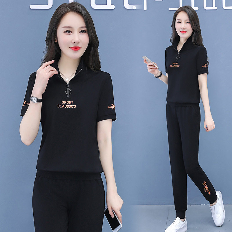2021夏季新款休闲运动服套装女韩