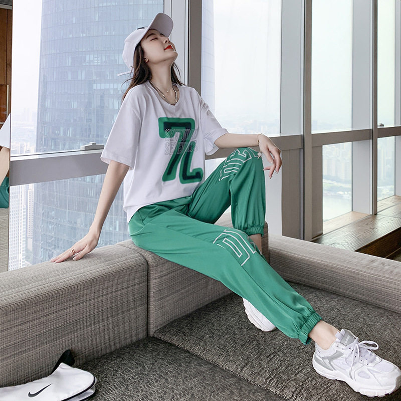 运动服套装女潮牌时尚夏天2022年