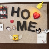 HOME毛毡板黑色字母图钉软木板工字钉幼儿园创意ins照片墙毛毡板