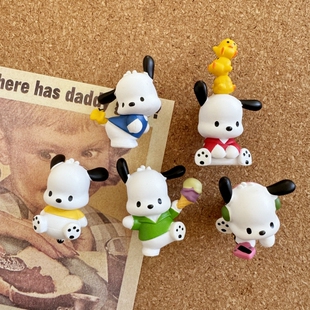 5个装帕恰狗ins图钉软木钉毛毡板留言绘画钉办公文具教室板报装饰