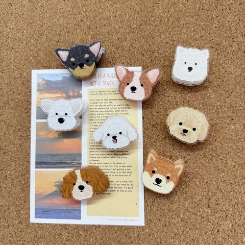 8个装可爱小狗系列图钉软木板工字钉幼儿园个性ins照片墙毛毡板