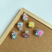卡通夹子图钉创意照片夹美工钉照片墙装 饰按钉毛毡板软木板工字钉