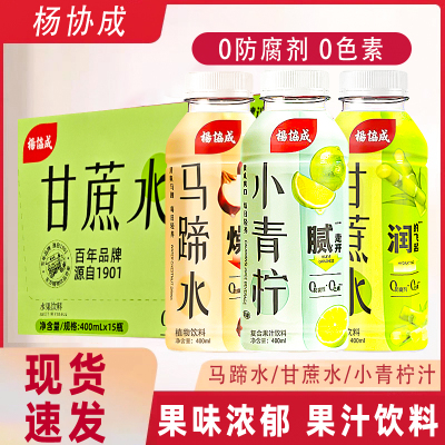 马蹄水甘蔗水小青柠果汁饮料