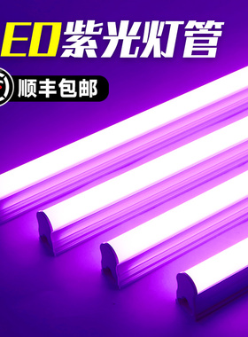 紫色灯管 紫光氛围霓虹T5卧室床头情趣装饰电竞房补光荧光led灯带