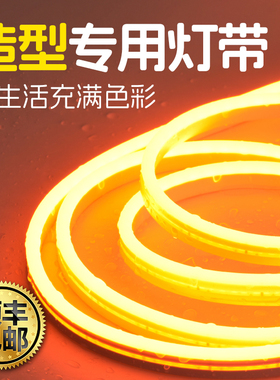 24v橙色造型专用led灯带高亮直插户外防水柔性健身房商场酒吧灯条