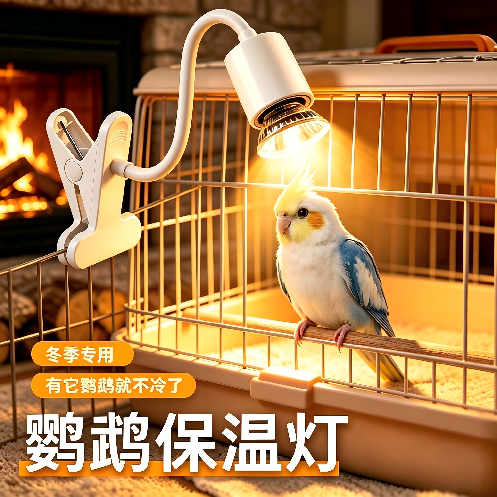 鹦鹉保温灯宠物加热灯恒温育雏繁育过冬爬宠家用通用加温取暖灯具