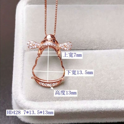 定制s925翡翠碧玉小佛公尺寸吊坠