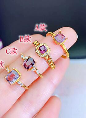 女纯银戒指空托流行百搭