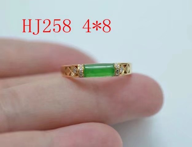 S925银戒托长方马鞍形时尚款