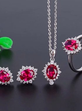 纯银戒指耳钉时尚风吊坠