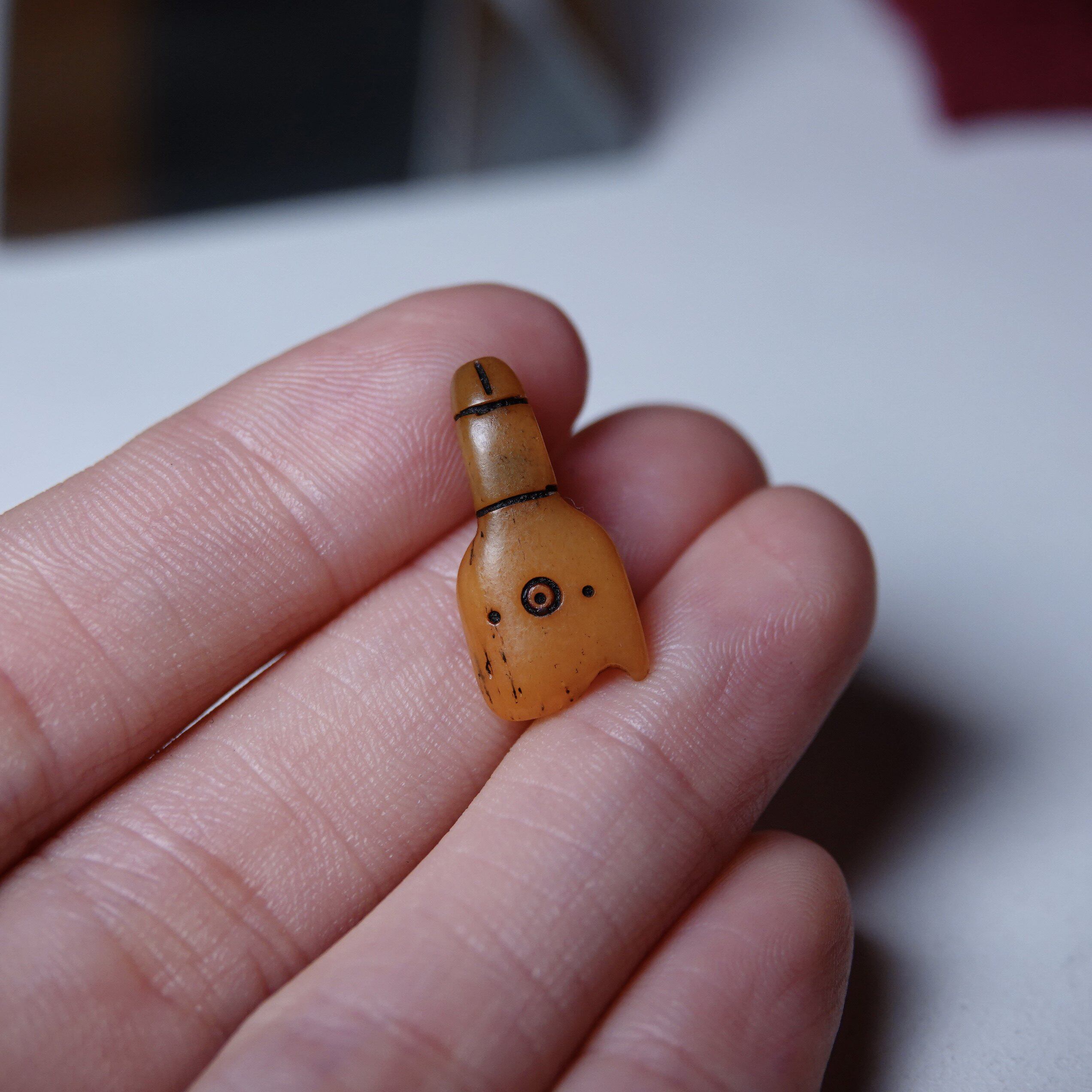 牧区牦牛骨金刚钺刀随身配珠全品文玩纯手工DIY念珠侧挂束尾百搭