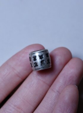 牧区原生态利马铜包竹珠子老单珠全品文玩纯手工念珠手串百搭配饰