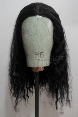 定做假发 蒙古人造型假发 影视化妆假发套 半手钩半机制假发套