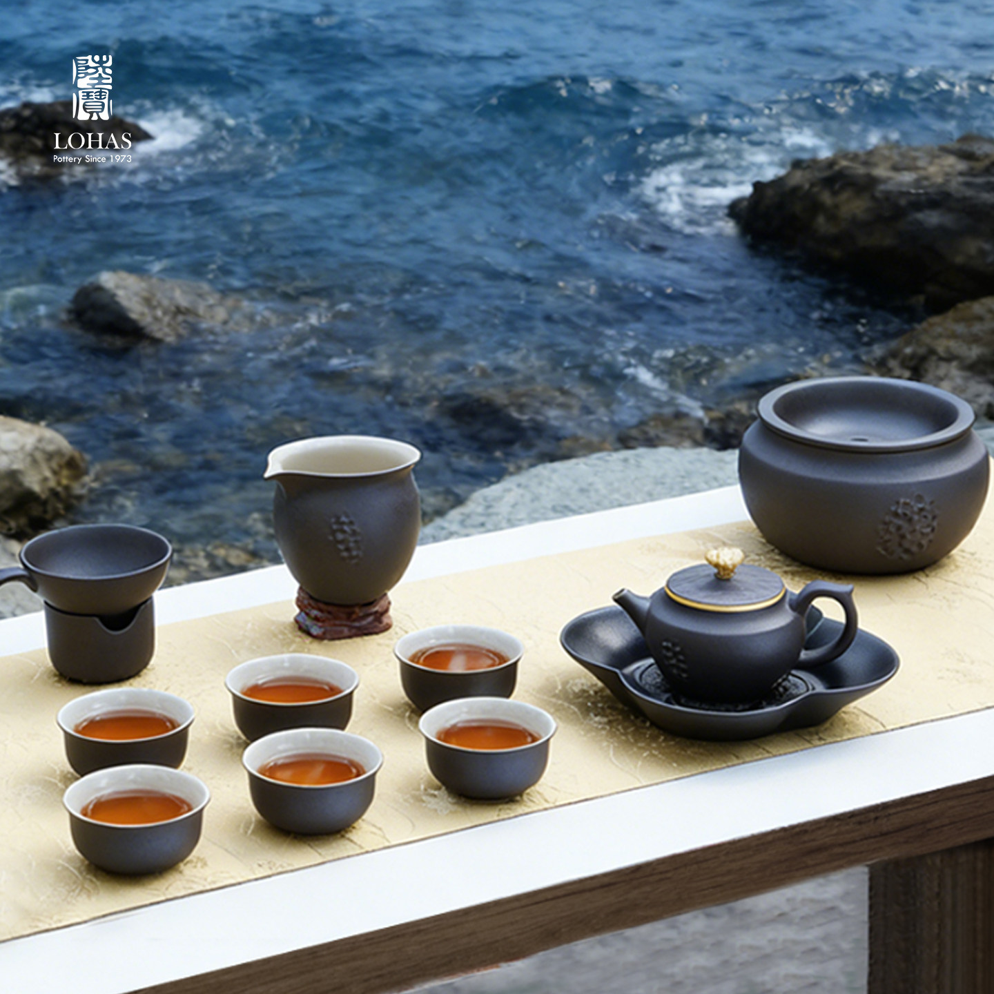 陆宝陶瓷新年茶具礼盒送领导长辈