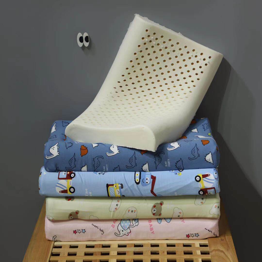 泰国进口乳胶枕头家用儿童枕头3岁以上定型枕抗菌防螨学生婴儿枕