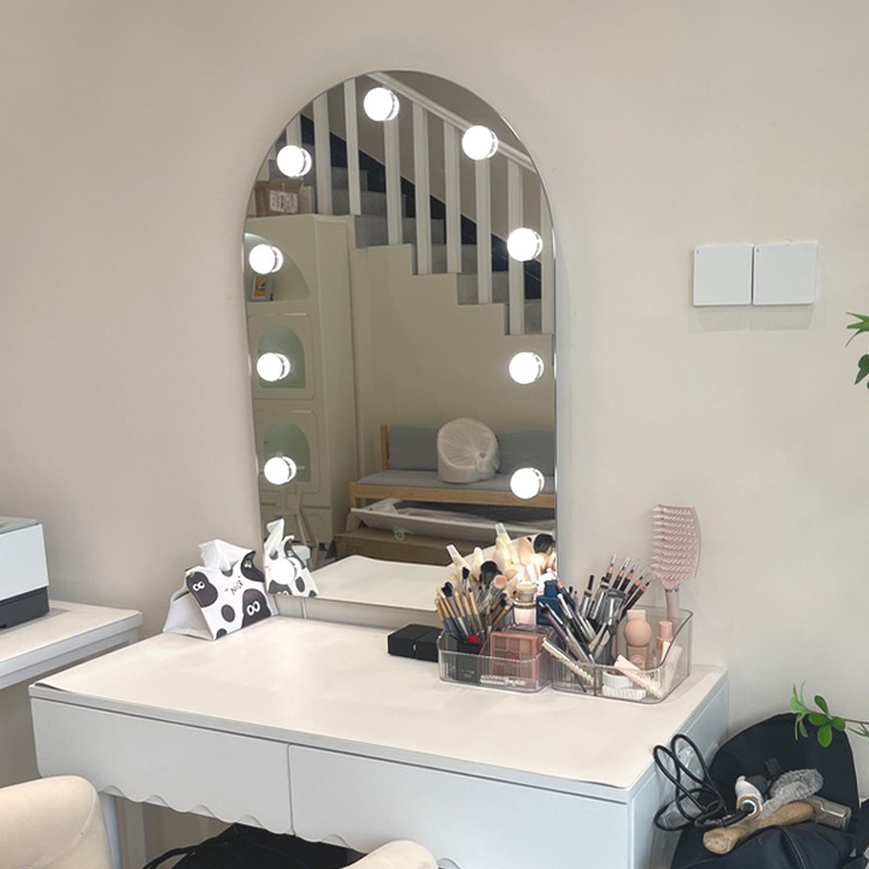 智能化妆镜2025新款梳妆台卧室桌面浴室镜子墙壁挂led带灯梳妆镜,家装主材,浴室镜,淘宝优惠券,粉丝福利购,淘宝优惠卷