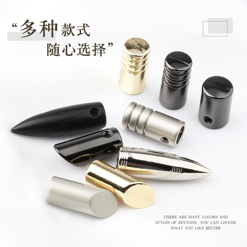 源头卫衣帽子吊钟金属可拆卸抽绳