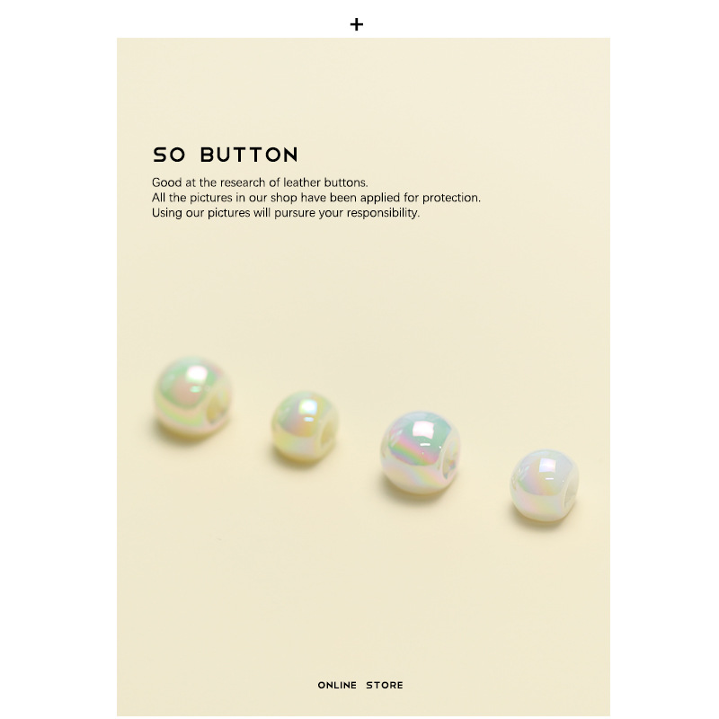 艺森ESSTUDIO暗眼人鱼姬珍珠纽扣