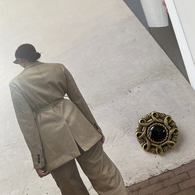 艺森ESSTUDIO复古做旧纽扣金属中