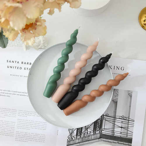 氛围螺纹ins风桌面装饰香薰蜡烛