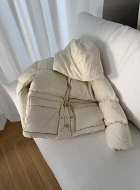韩国连帽超轻保暖鹅绒羽绒服