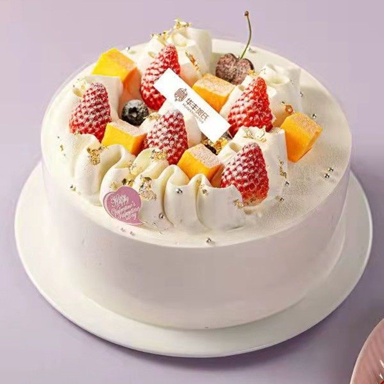 华丰贺氏生日蛋糕动物奶油鲜奶水果福州同城当日新鲜现做蓓蕾绽放