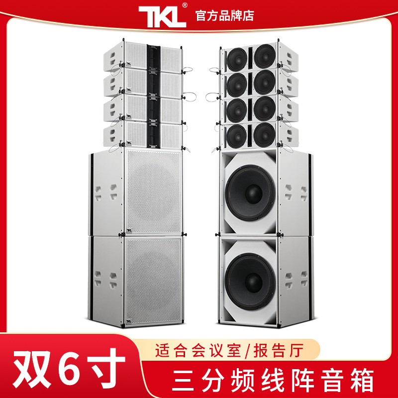 TKL LY206双6寸线阵音响专业会议室音箱工程多媒体室酒吧多功能厅