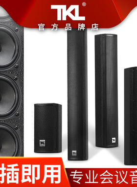 TKL H10 会议音柱音箱专业中小型会议室音响挂壁壁挂式无源定阻喇叭室内背景音乐培训演讲礼堂黑白色展厅球馆