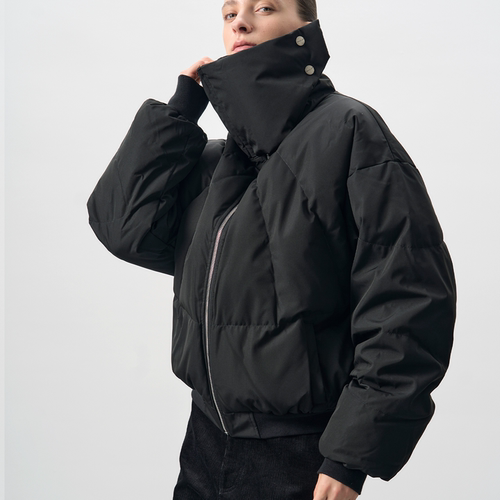 BEVAN UP丨Waterproof Down 立领防水压褶 盔甲棉服