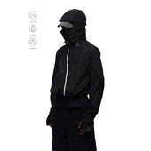 BEVAN 皮肤衣 侧角弧拉链拼接剪裁防晒短款 UPF100