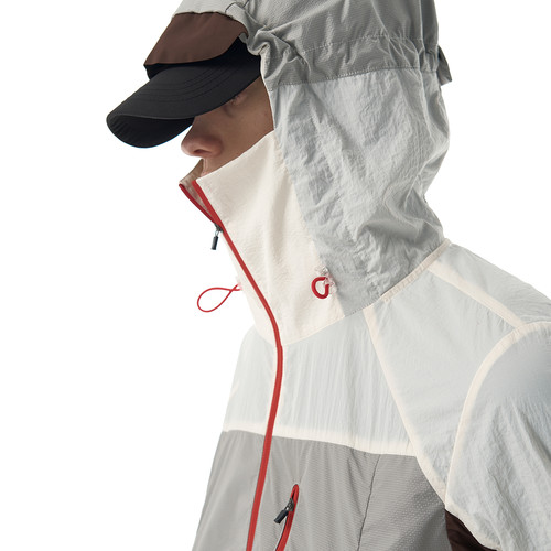 BEVAN UP|UPF100 透视手袋 立体剪裁撞色拼接防晒外套