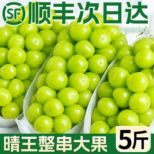 顺丰发货阳光玫瑰葡萄整串大果