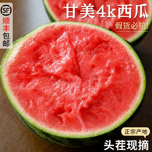 实惠！果肉紧实的甘美4K西瓜顺丰